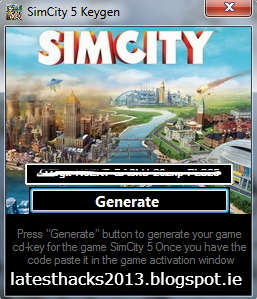 free simcity product code